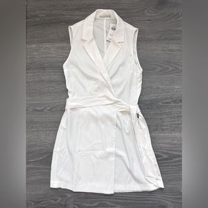 Abercrombie collared mini wrap dress